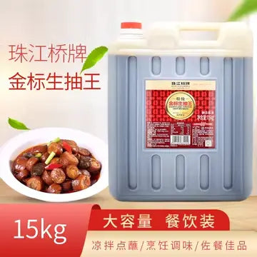 Molho de Soja Claro Premium（珠江桥特级金标生抽王）- Zhujiang 15kg