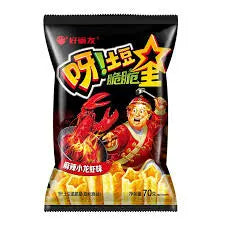 Chips de Batata Sabor Lagostim Picante（呀土豆麻辣小龙虾味）- Orion 70g