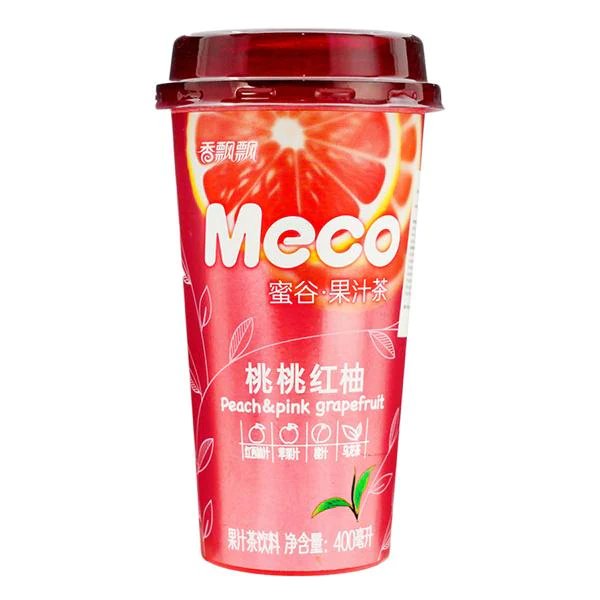 Chá de Frutas Meco Pêssego e Grapefruit Rosa（香飘飘蜜谷果汁茶桃桃红柚）- Meco 400ml