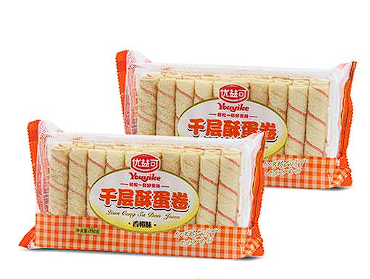 Biscoito Wafer Sabor Laranja（香橙味蛋卷）- Wei Long 150g