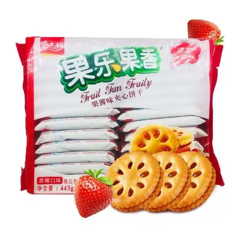 Biscoito Recheado de Morango（果酱夹心饼）- Jiashili 441g