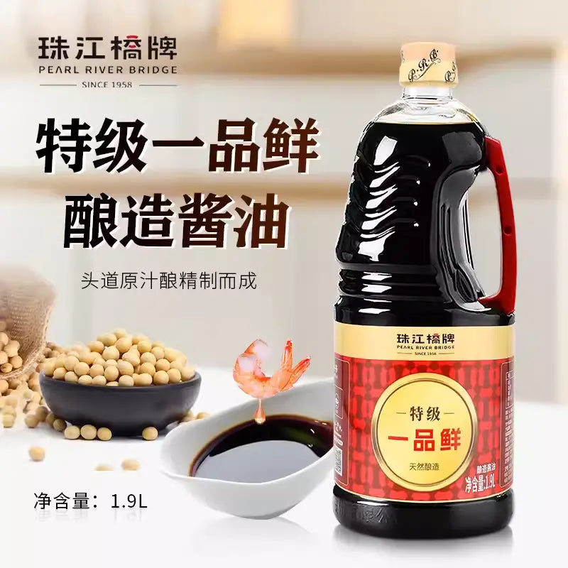 Molho de Soja Premium Especial（特级一品鲜）- Pearl River Bridge 1,9L
