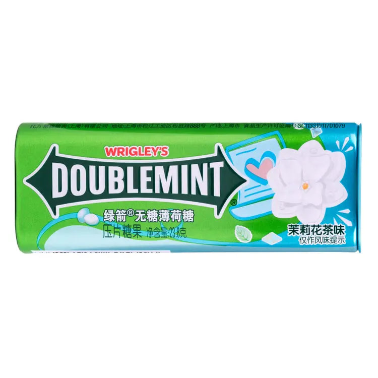 Chiclete Doublemint Sabor Flor de Jasmin（绿箭茉莉花茶味）- Wrigley's 23,8g
