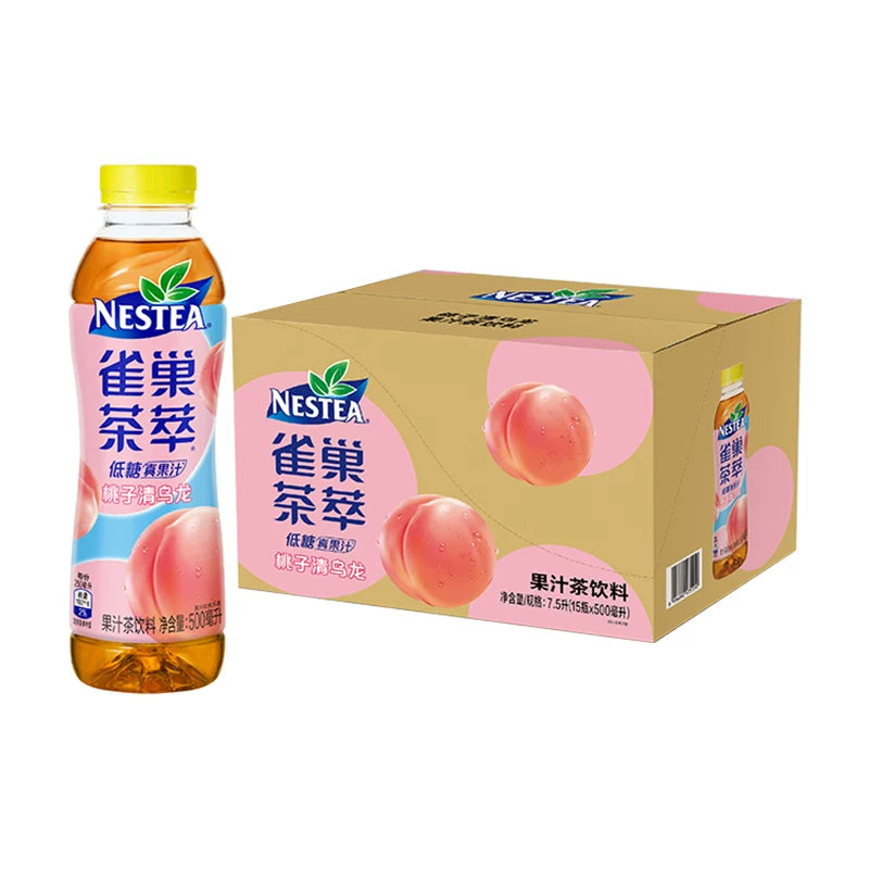 Chá de Pêssego com Oolong（雀巢果汁茶）- Nestea 500ml