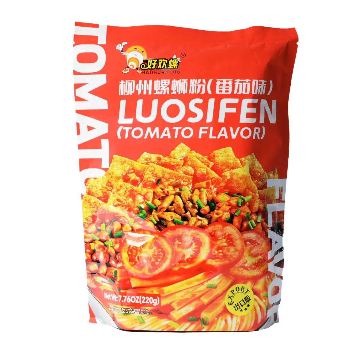 Macarrão Instantâneo Luosifen Sabor Tomate（柳州螺蛳粉番茄味）- Haohuanluo 220g