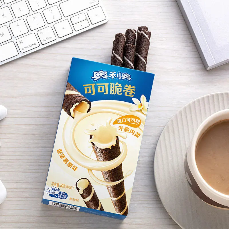 Biscoito Crocante de Baunilha Oreo（奥利奥可可脆卷）- Oreo 50g