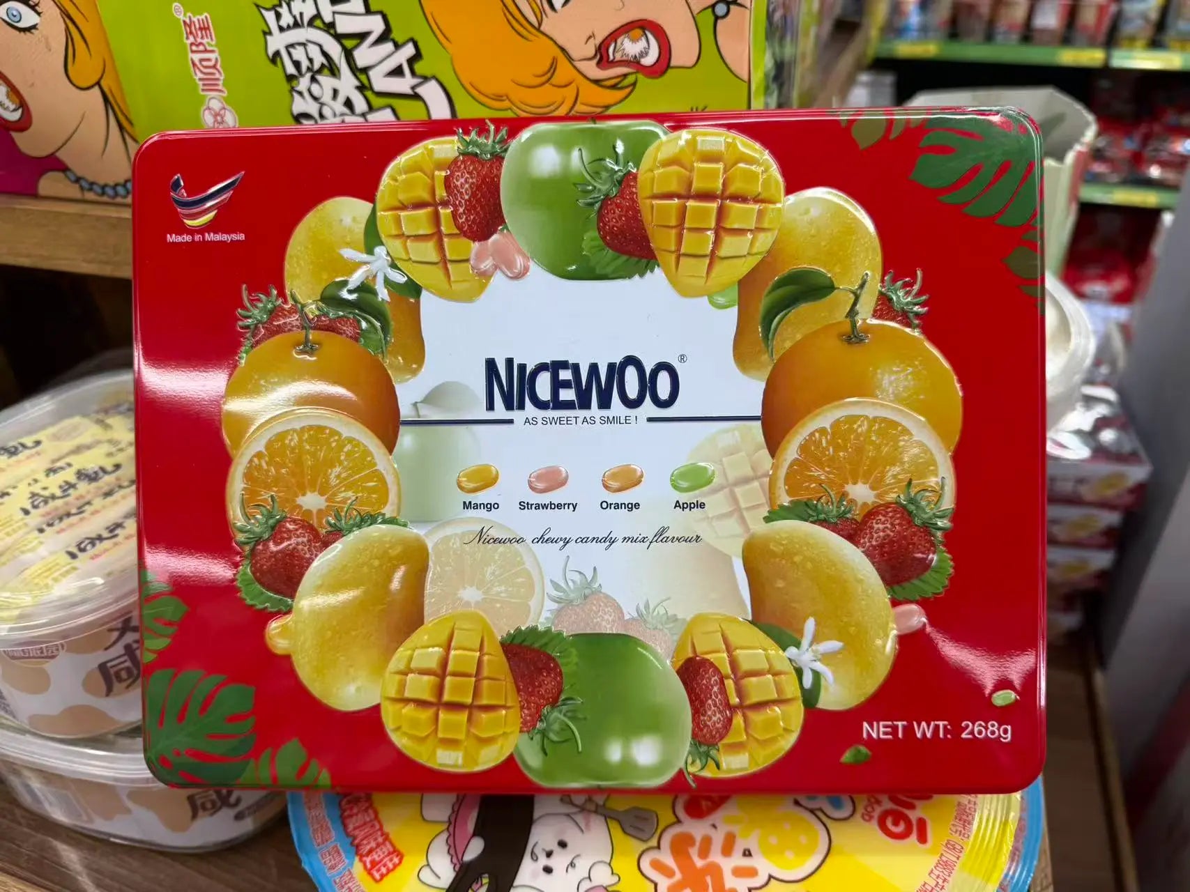 Bala de Frutas Mistas Nicewoo - Nicewoo 268g