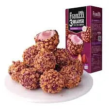 Bolinha de Aveia e Batata Doce Roxa com Morango（法丽兹小丸子）- Faliz 92g