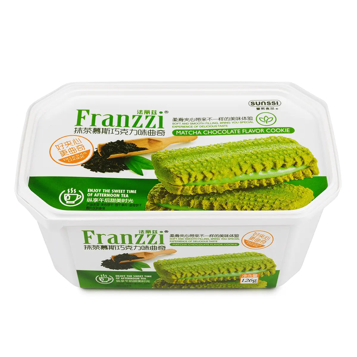 Biscoito de Matcha e Chocolate（法丽兹抹茶慕斯巧克力味曲奇）- Franzzi 126g