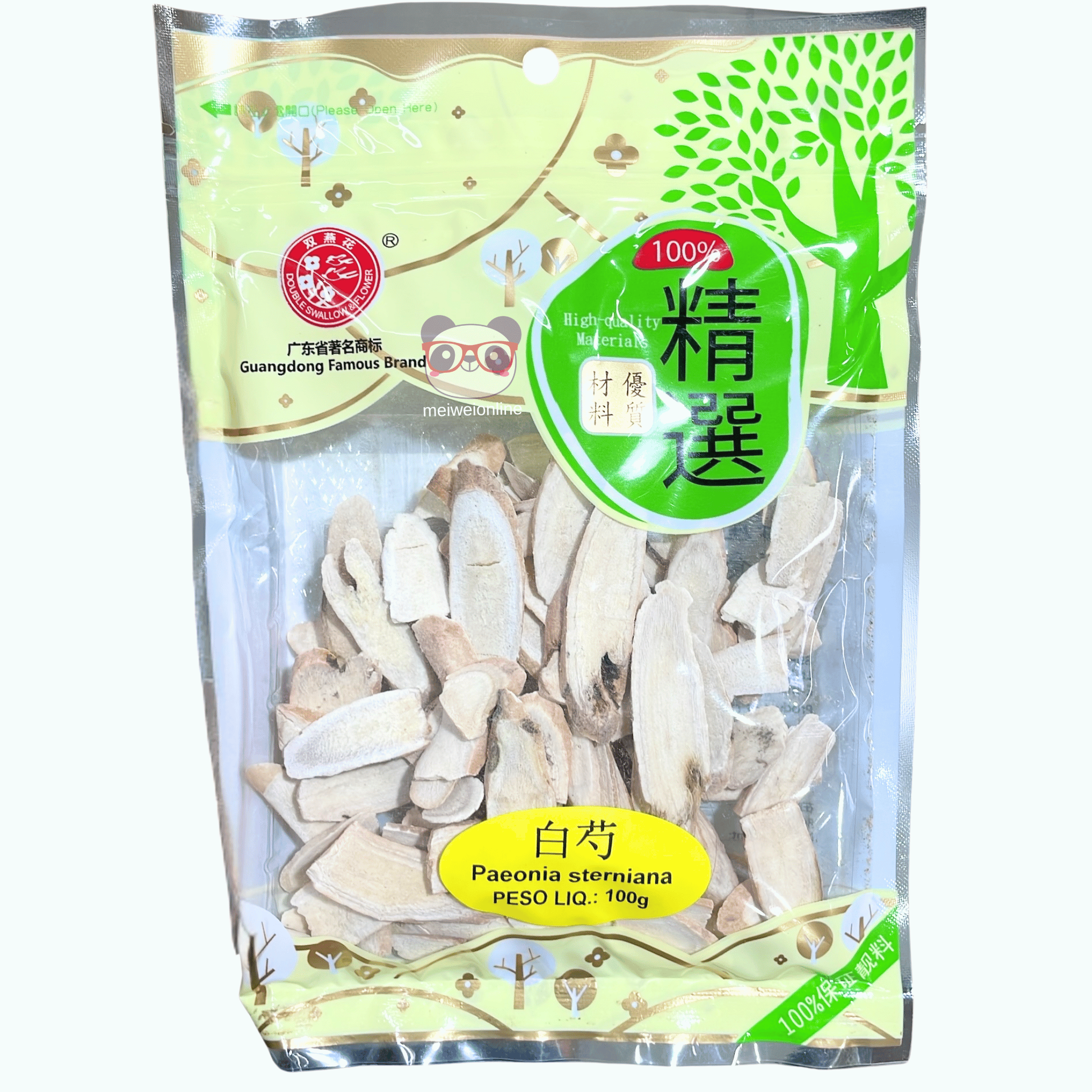 Raiz de Paeonia sterniana 100g - 白芍根 100克 - 高质量 | 中药材