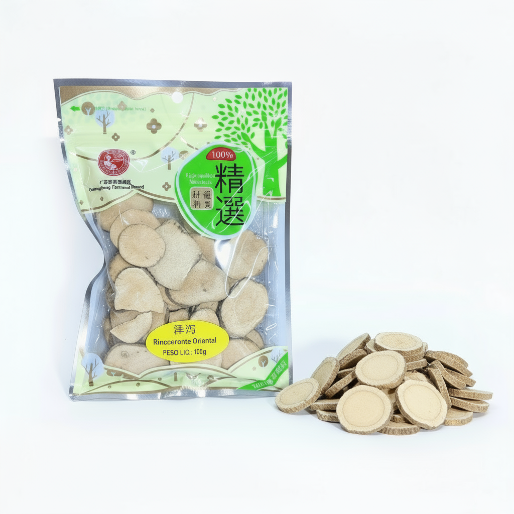 Fatias de rizoma seco 100g - 泽泻  zé xiè