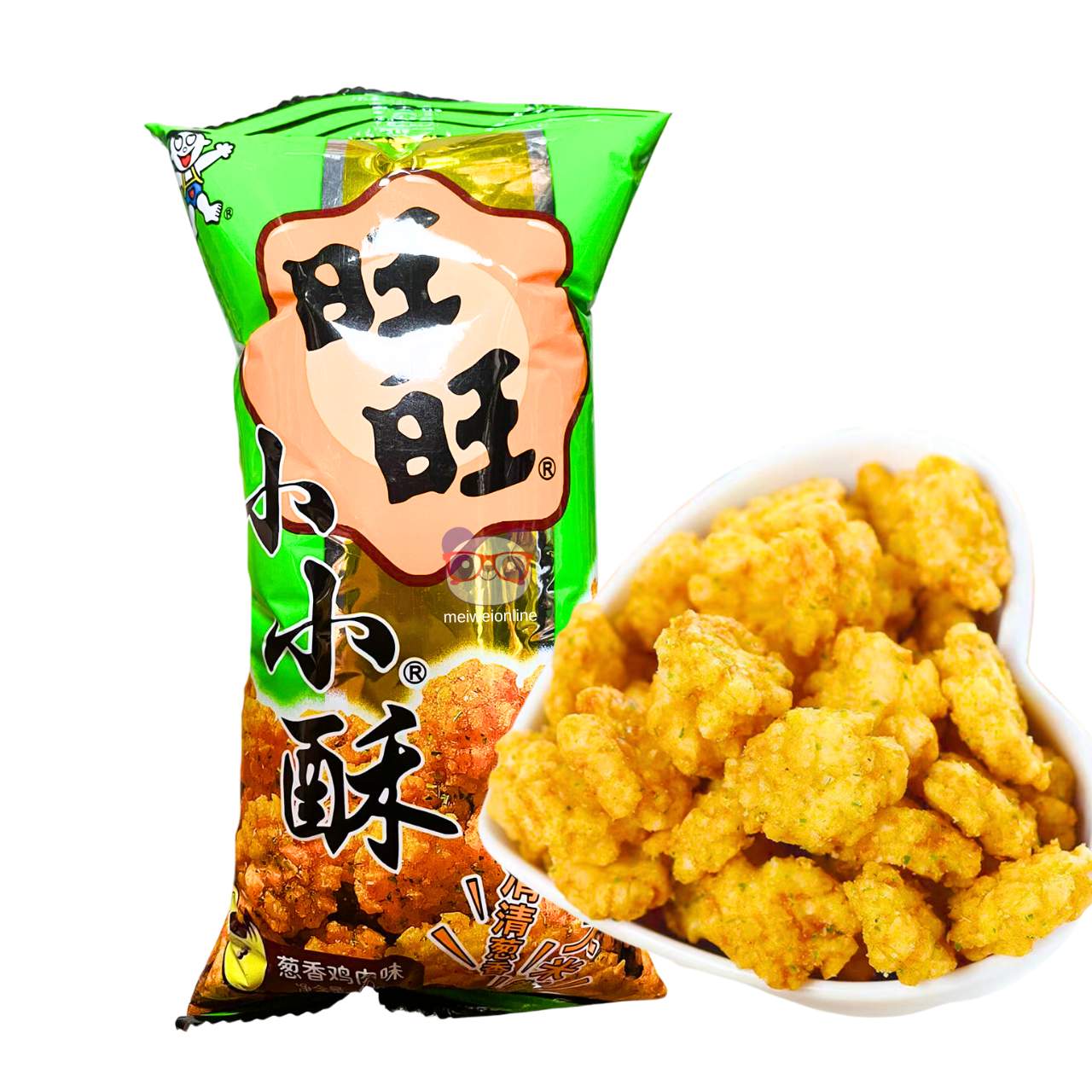 Biscoito de arroz sabor frango com cebolinha - Want Want 60g