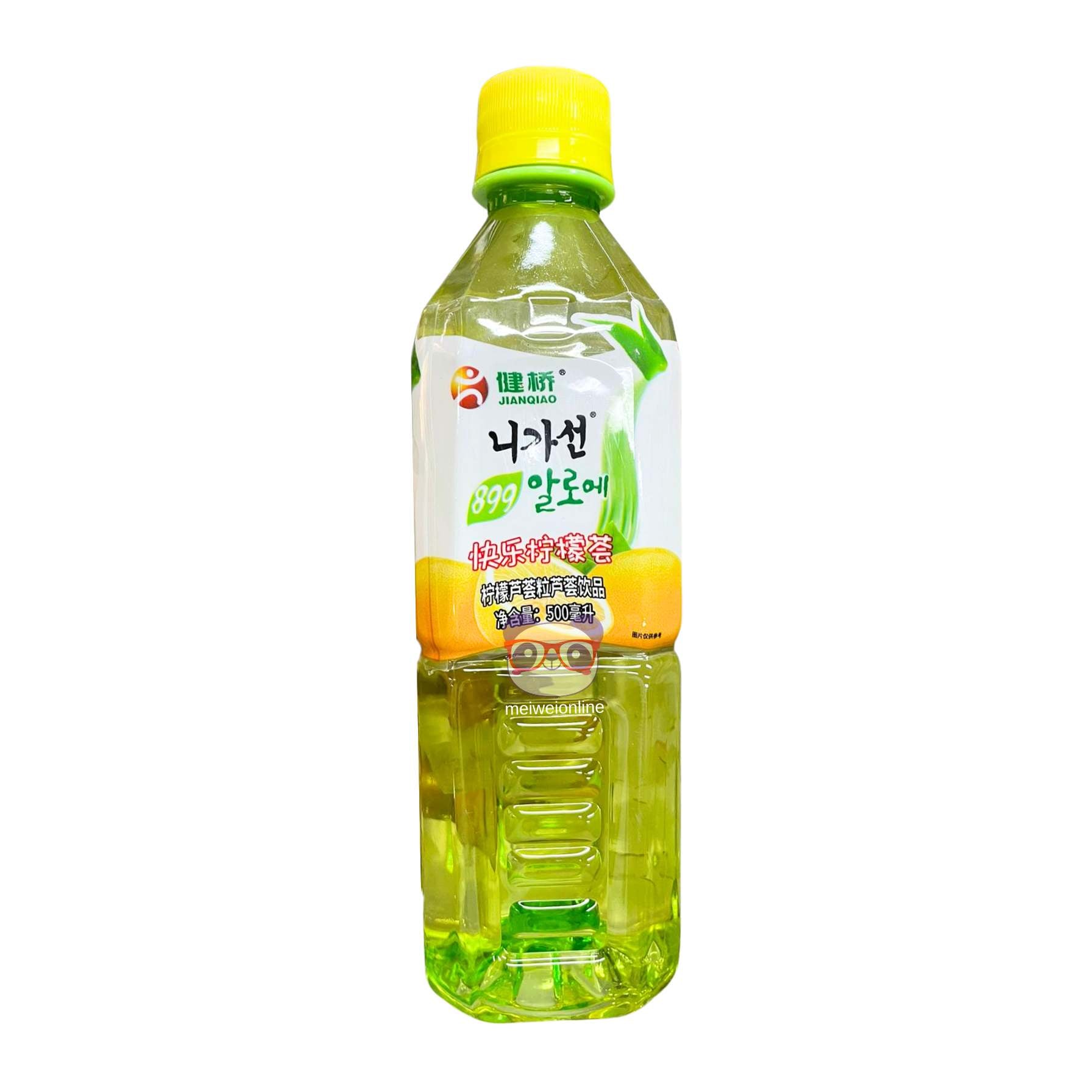 Suco Chinês de Aloe Vera Sabor Limão - Jianqiao 500ml