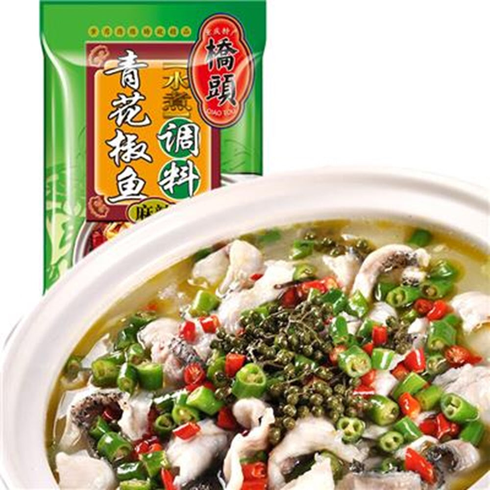 Tempero de peixe com pimenta verde picante - QiaoTou 150g