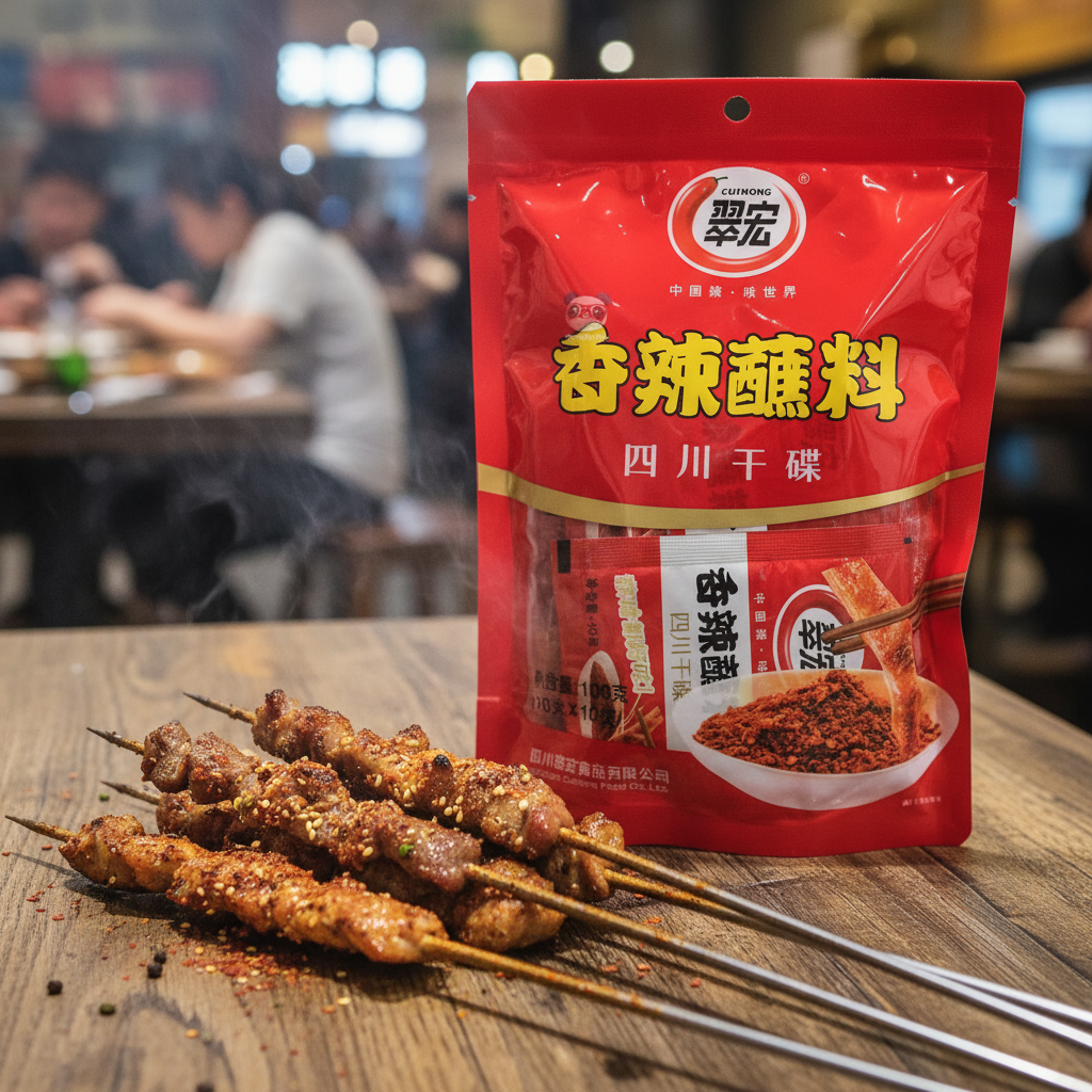 Tempero Picante Sichuan Cuihong (奇辣蘸料) 100g | Sichuan Dry Dipping Seasoning | 四川干碟