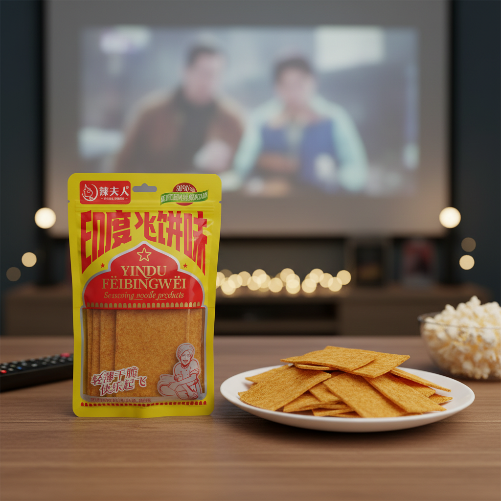 Tirinhas de Glúten de Trigo Sabor Frango Apimentado 120g – 金磨坊 大面筋 椒香鸡肉味