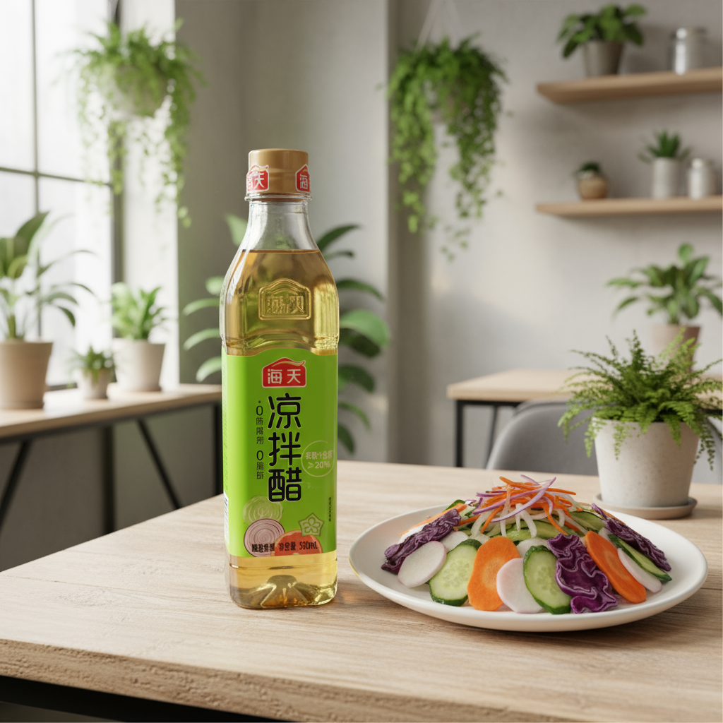 Vinagre para Saladas Estilo Chinesas Haday com Cebola Roxa e Quiabo 500ml - 凉拌醋