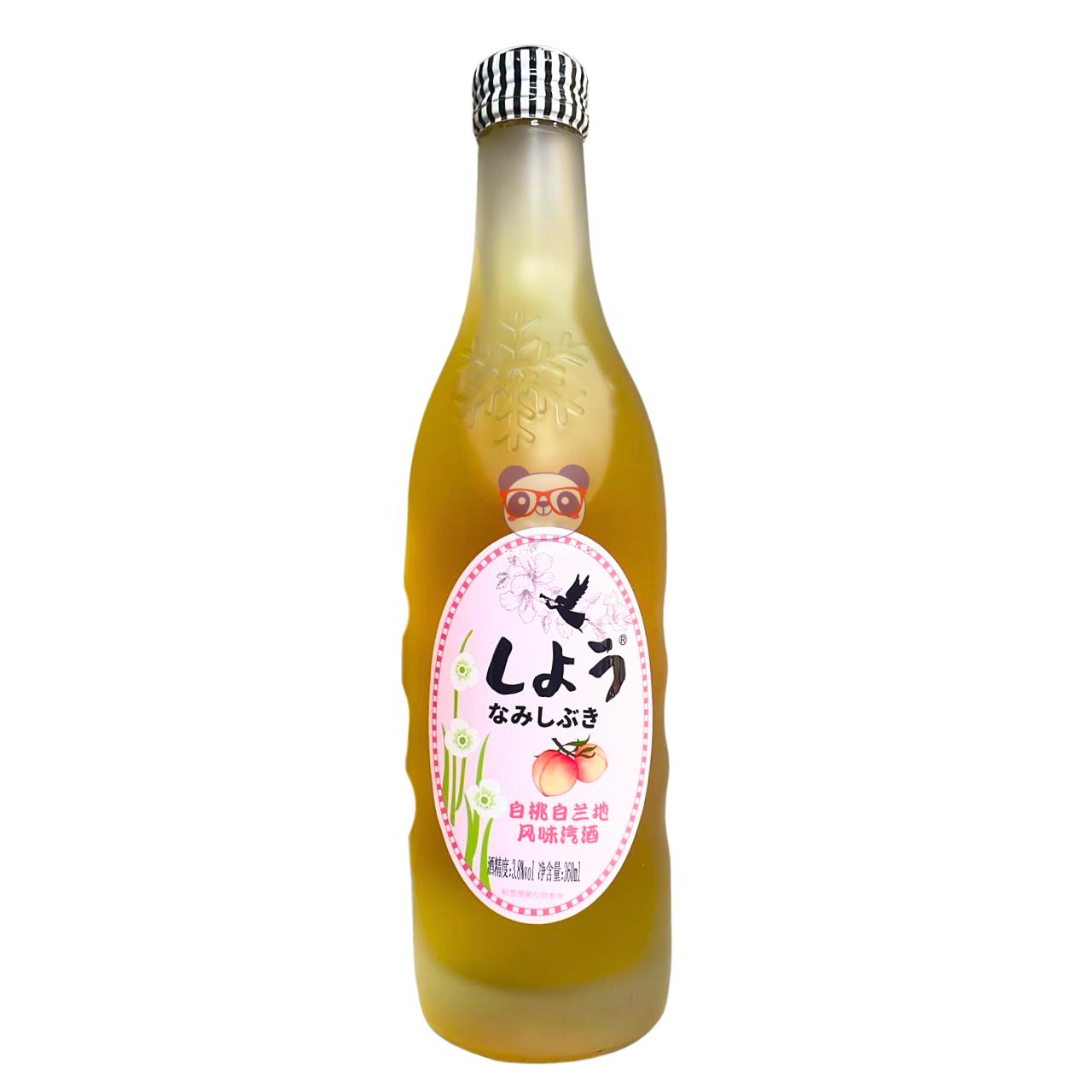 Vinho espumante com conhaque sabor pêssego branco - Jilin Shengtai 360ml