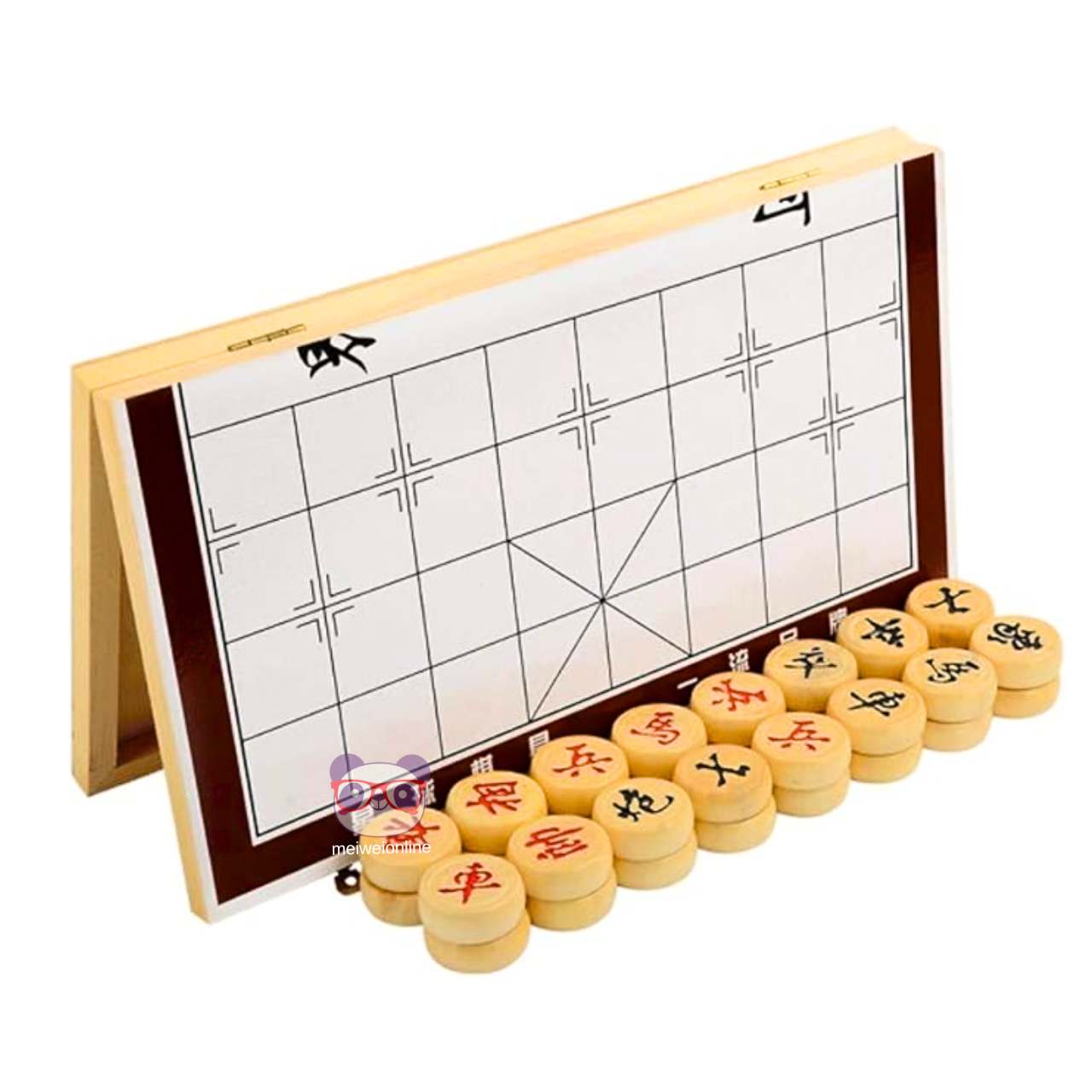 Jogo de xadrez chinês de madeira (Xiangqi)