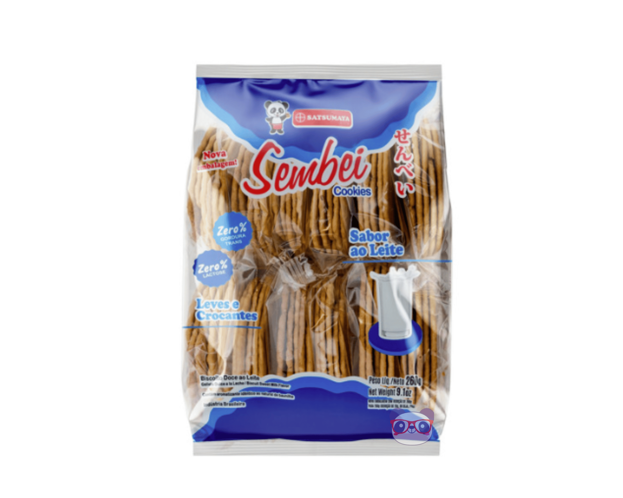 Biscoito Sembei Sabor ao Leite - Satsumaya 260g