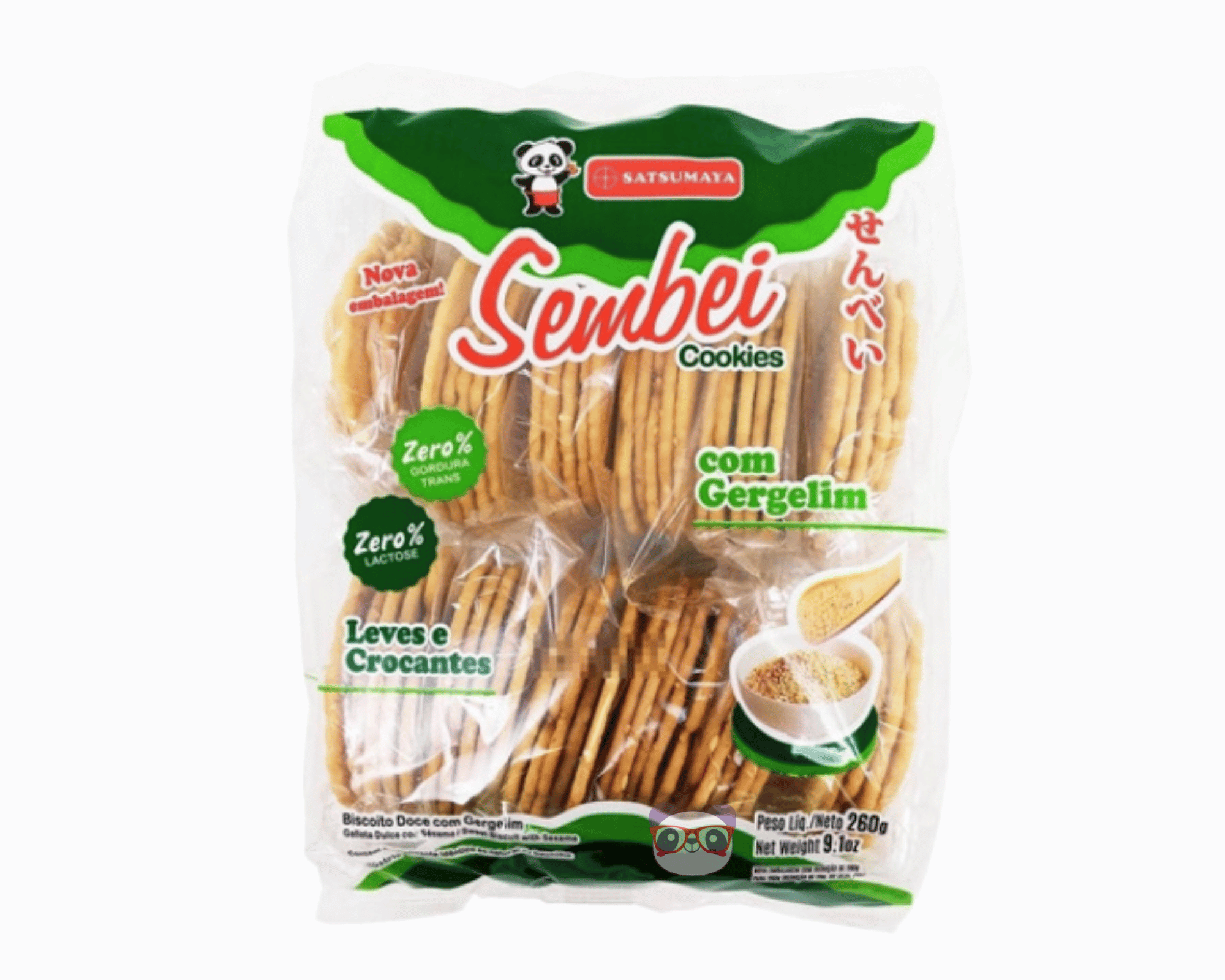 Biscoito Sembei Sabor  Gergelim - Satsumaya 260g