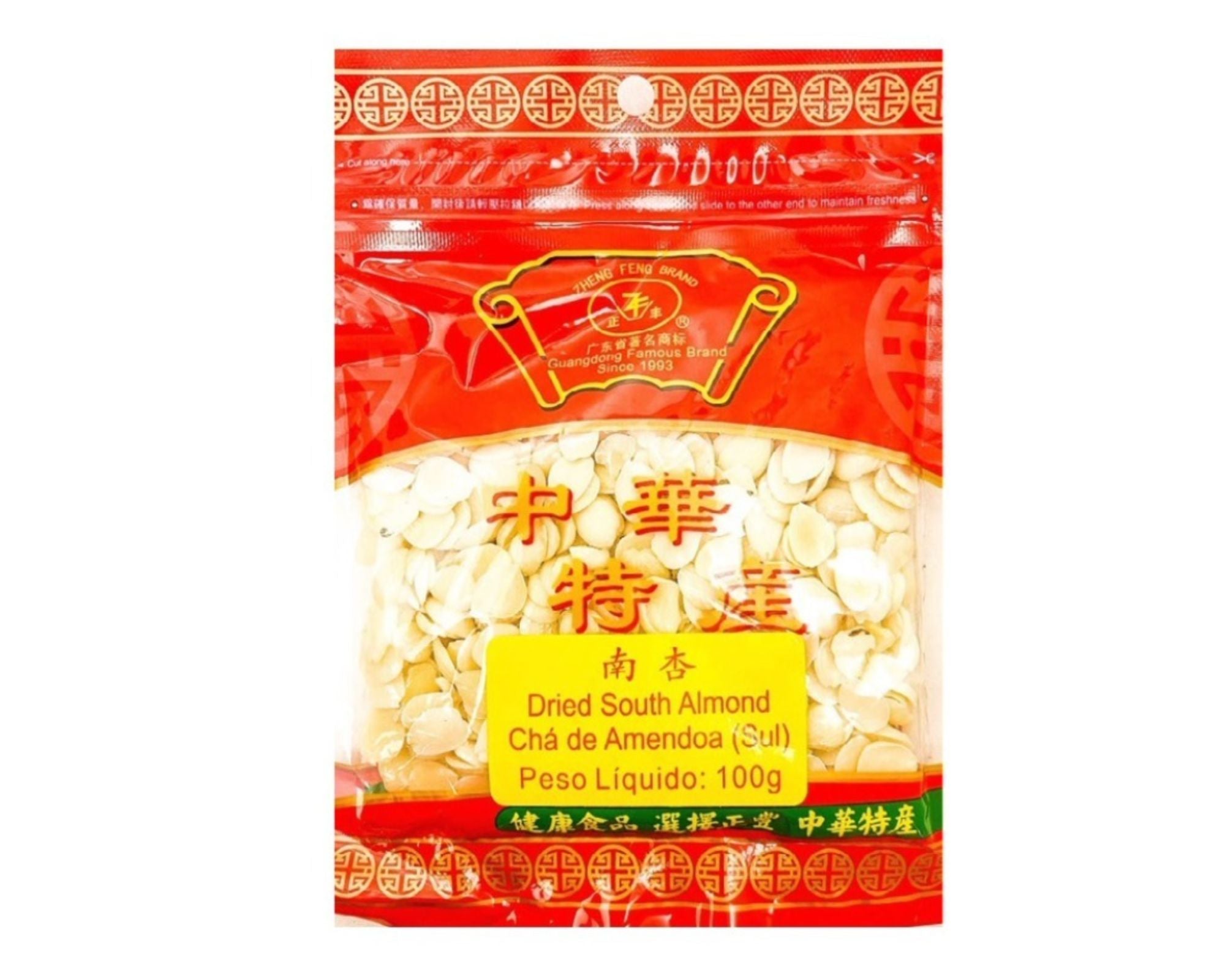 Chá De Amêndoa Sul (Dried South Almond) Zheng Feng Brand 100g
