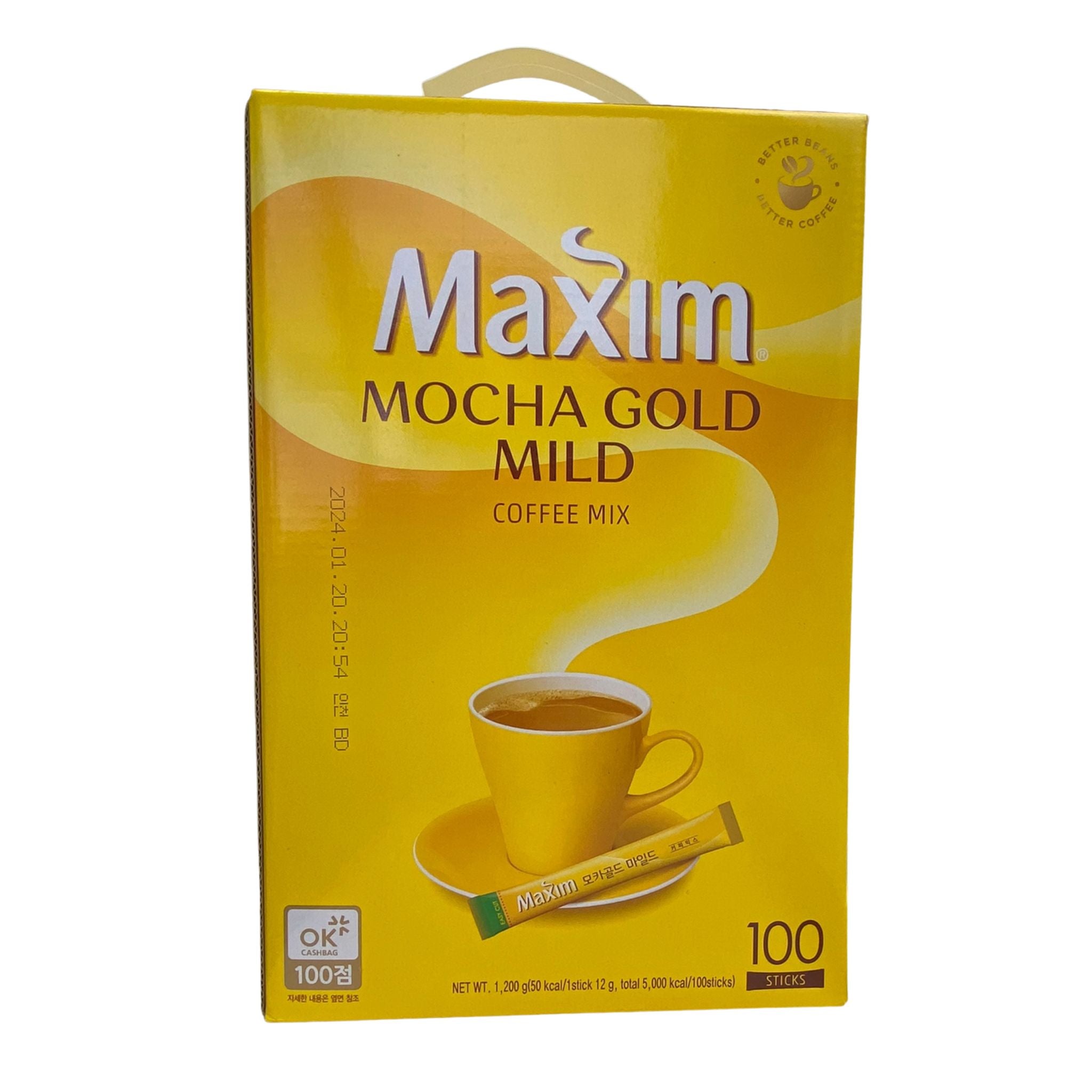 Mocha Gold Mild (Café Solúvel Coreano) - Maxim - 100 Sachês