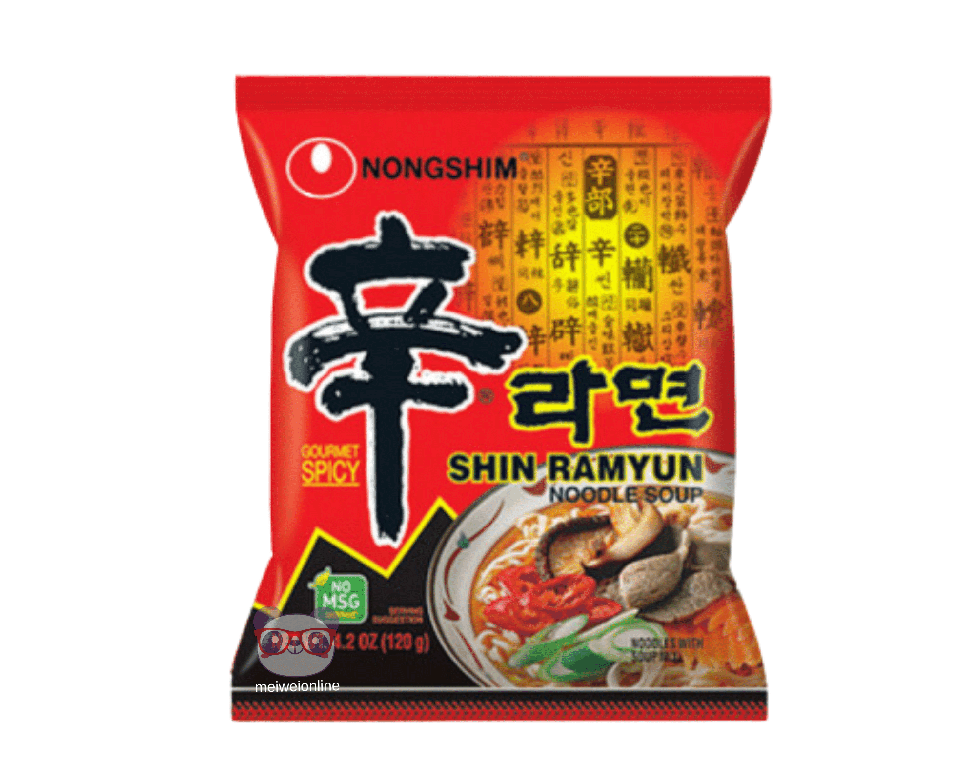 Macarrão instantâneo (Lamen) apimentado Shin Ramyun  - Nongshim 120g