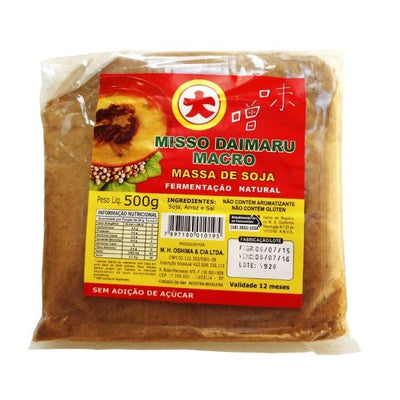 Massa De Soja Missô Macrobiótico Claro 500g - Daimaru