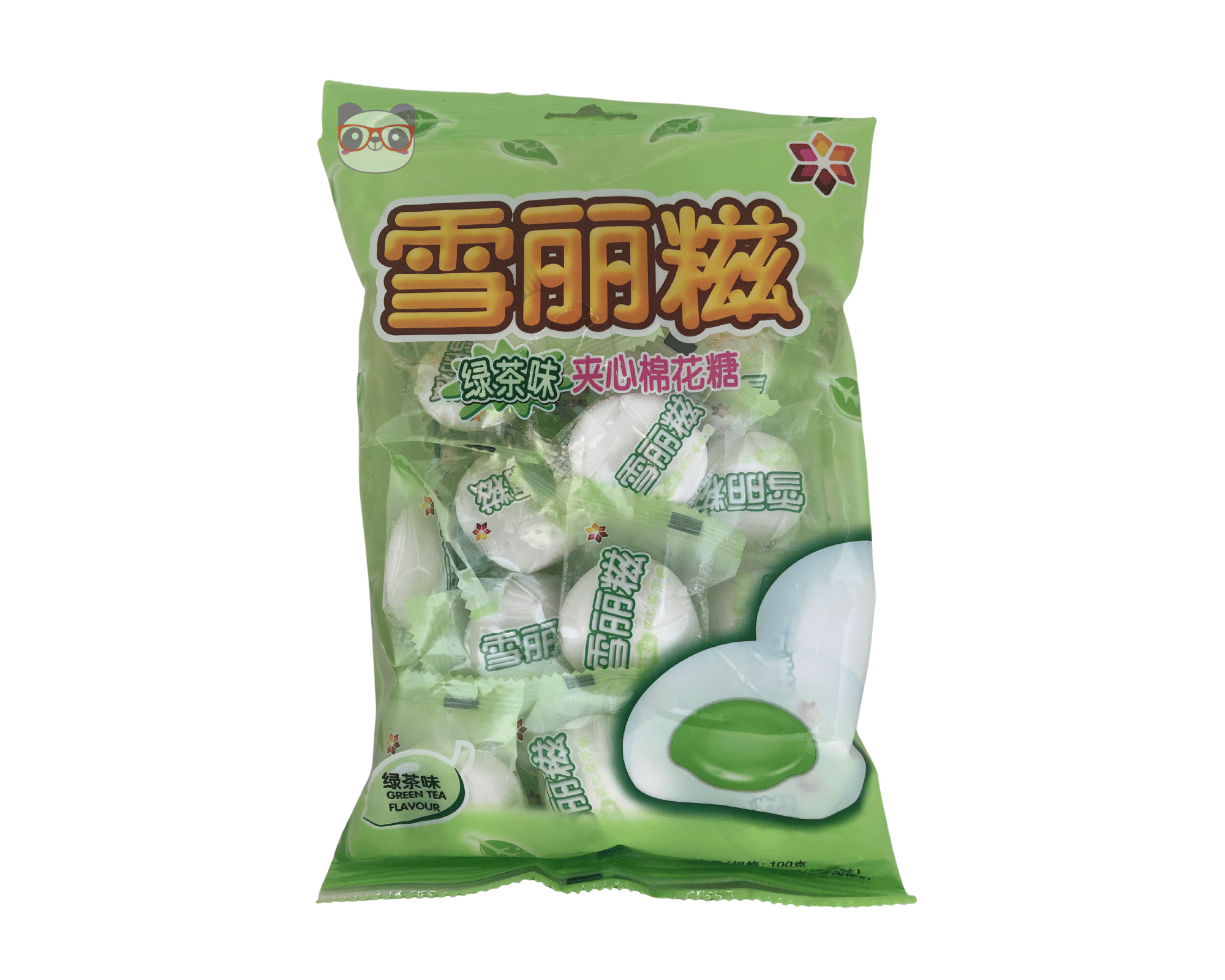 Marshmallow Chinês Recheado Sabor Chá Verde - Foshan 100g