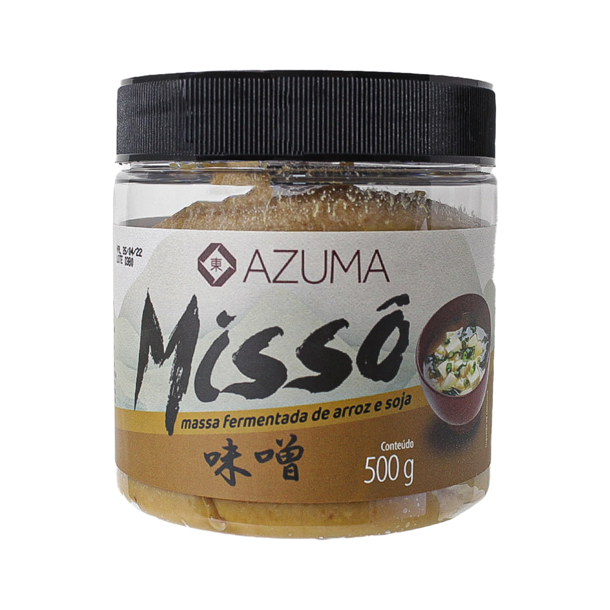 Massa Fermentada De Arroz E Soja missô Azuma 500g