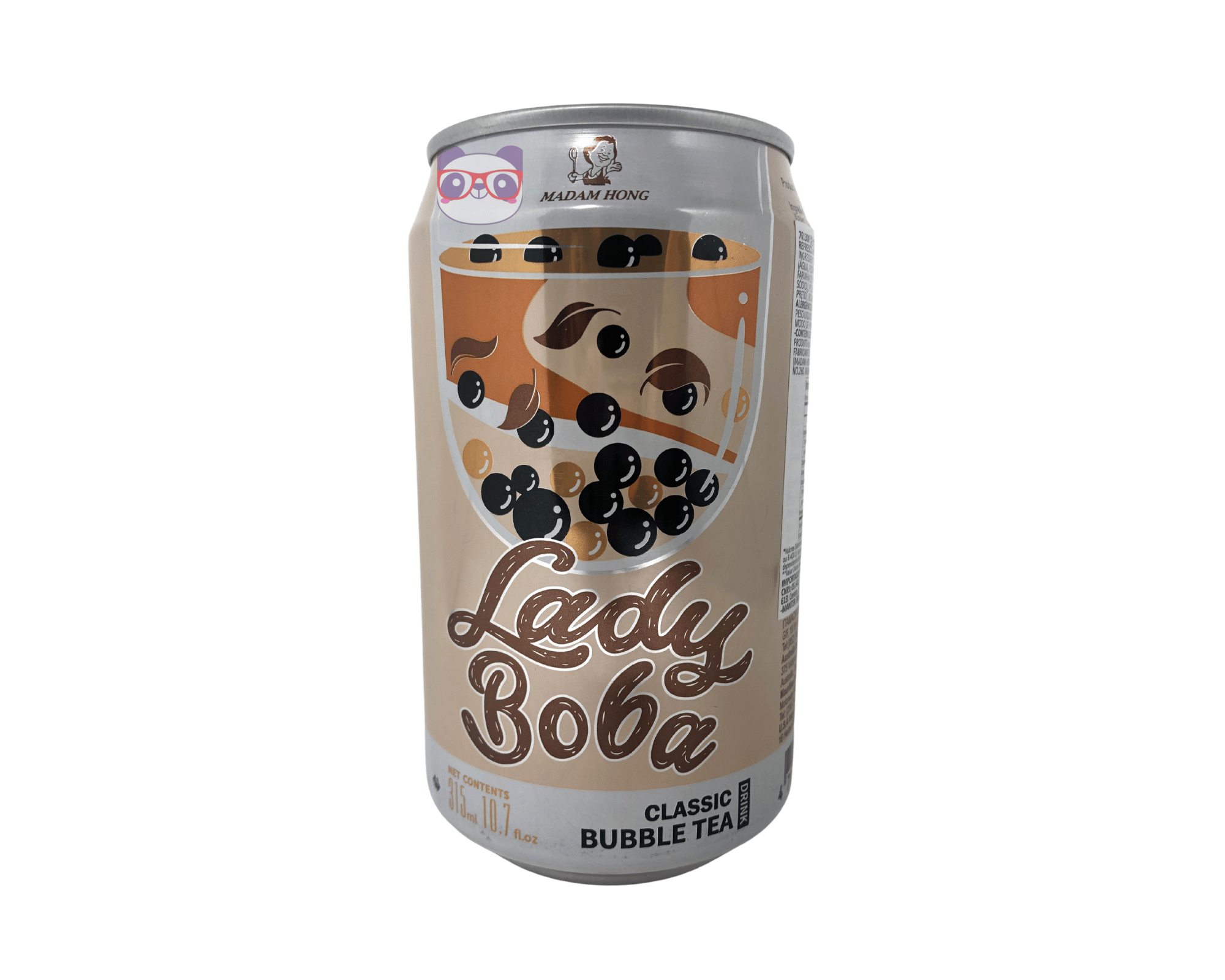 Lady Boba - Chá Preto com Leite e Sagu - 315ml