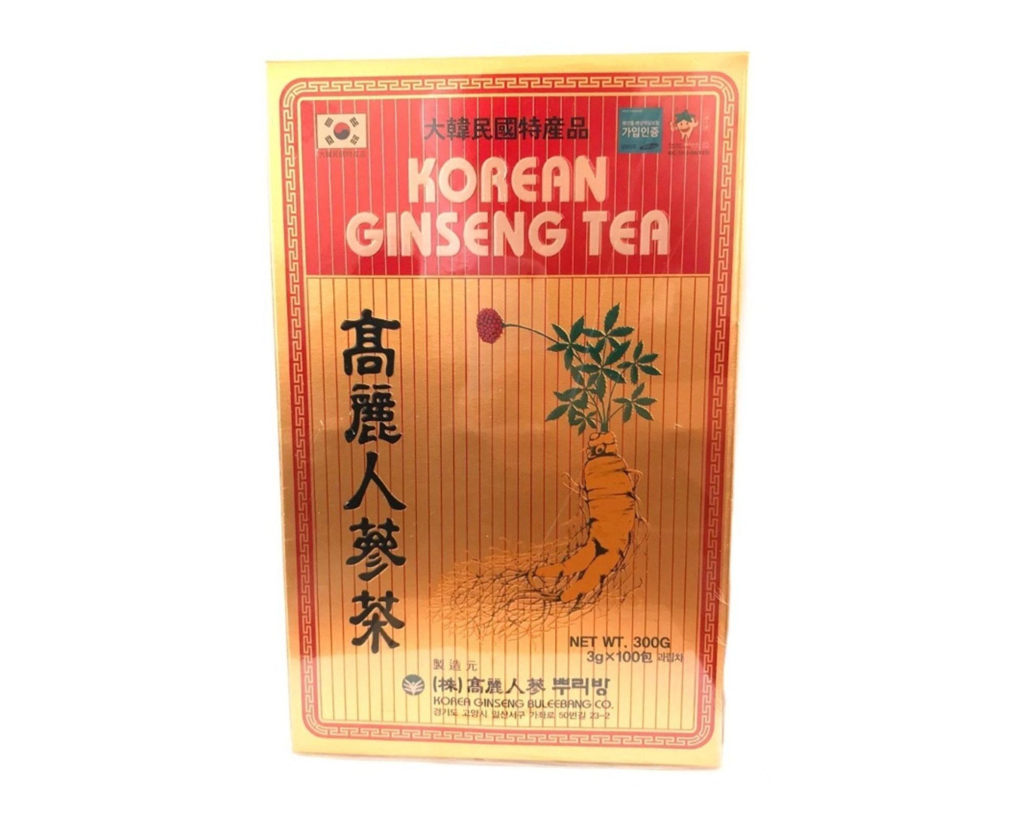 Chá De Ginseng - Korean Ginseng Tea 100 Sachês