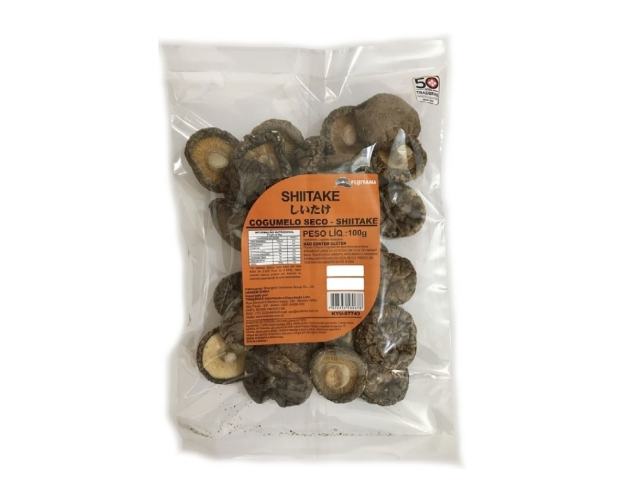 Cogumelo Shitake Fatiado Chinês Fujiyama 50g