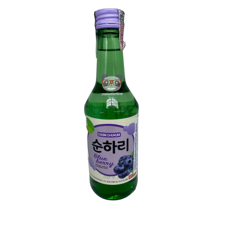 Soju sabor Blueberry - Mirtilo - Chum Churum 360ml - Mei Wei