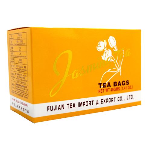 Chá  de Jasmin Jasmine Tea - 20 sachês - Fujian - 40g - Mei Wei