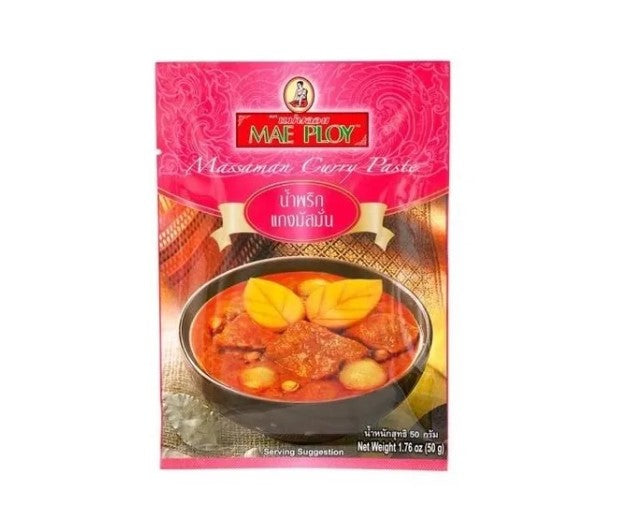 Pasta de Curry Massaman (Massamun Curry Paste) - Mae Ploy 50g