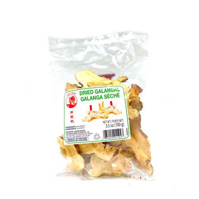 Galangal Tailandês Desidratado 100g Gengibre Tailandês - Mei Wei