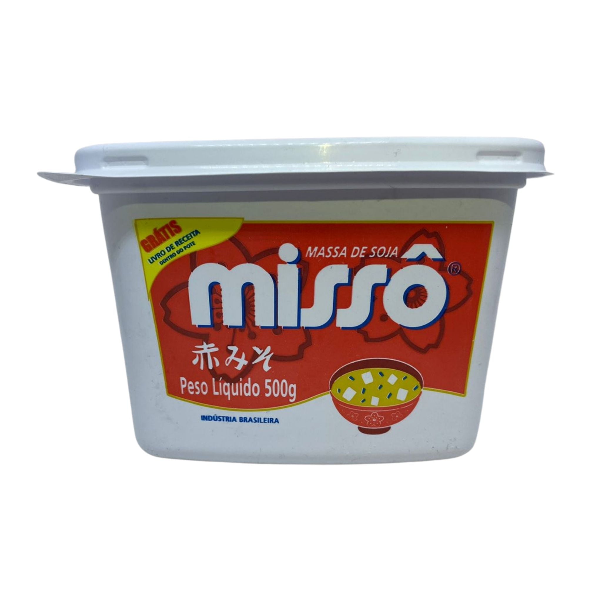 Missô Aka Vermelho Pasta de Soja em Pote - Sakura - 500g