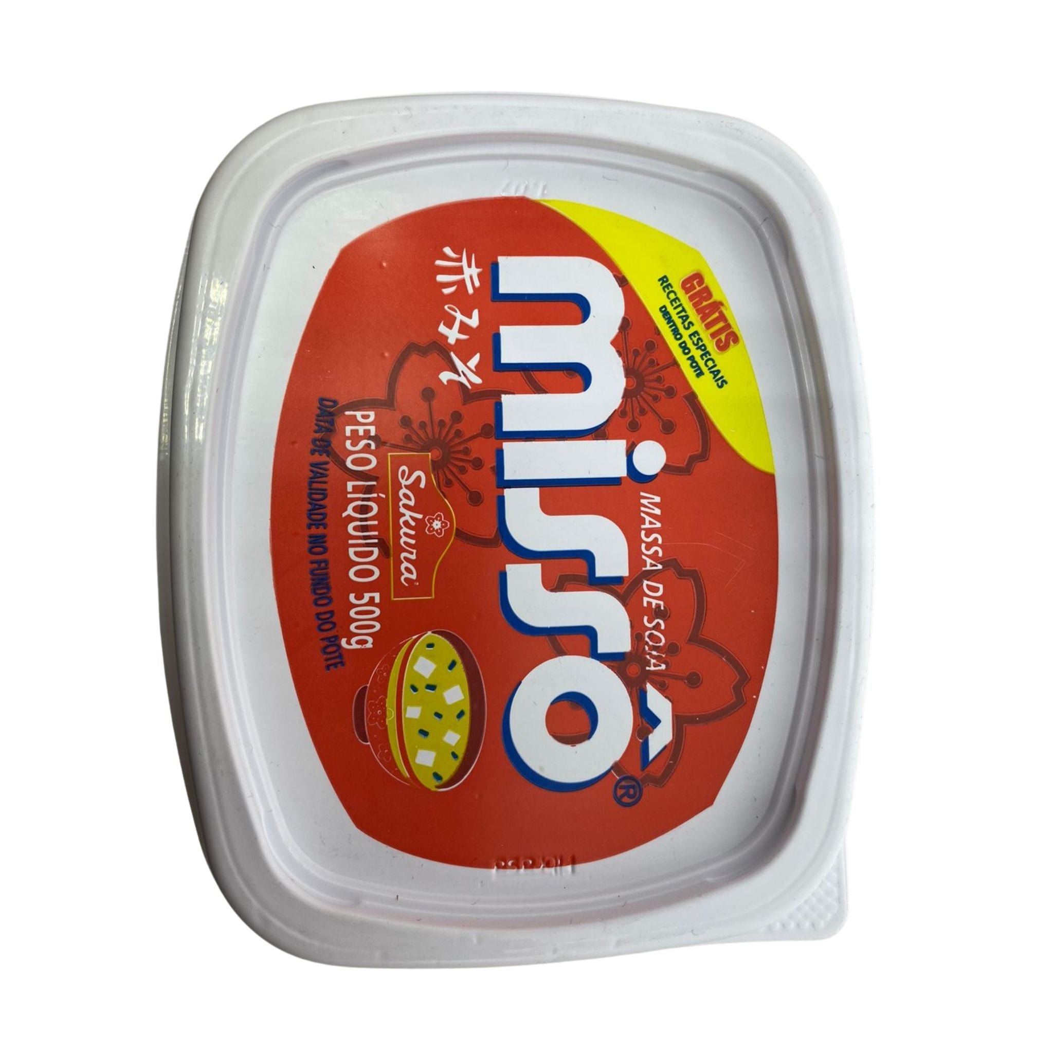 Missô Aka Vermelho Pasta de Soja em Pote - Sakura - 500g