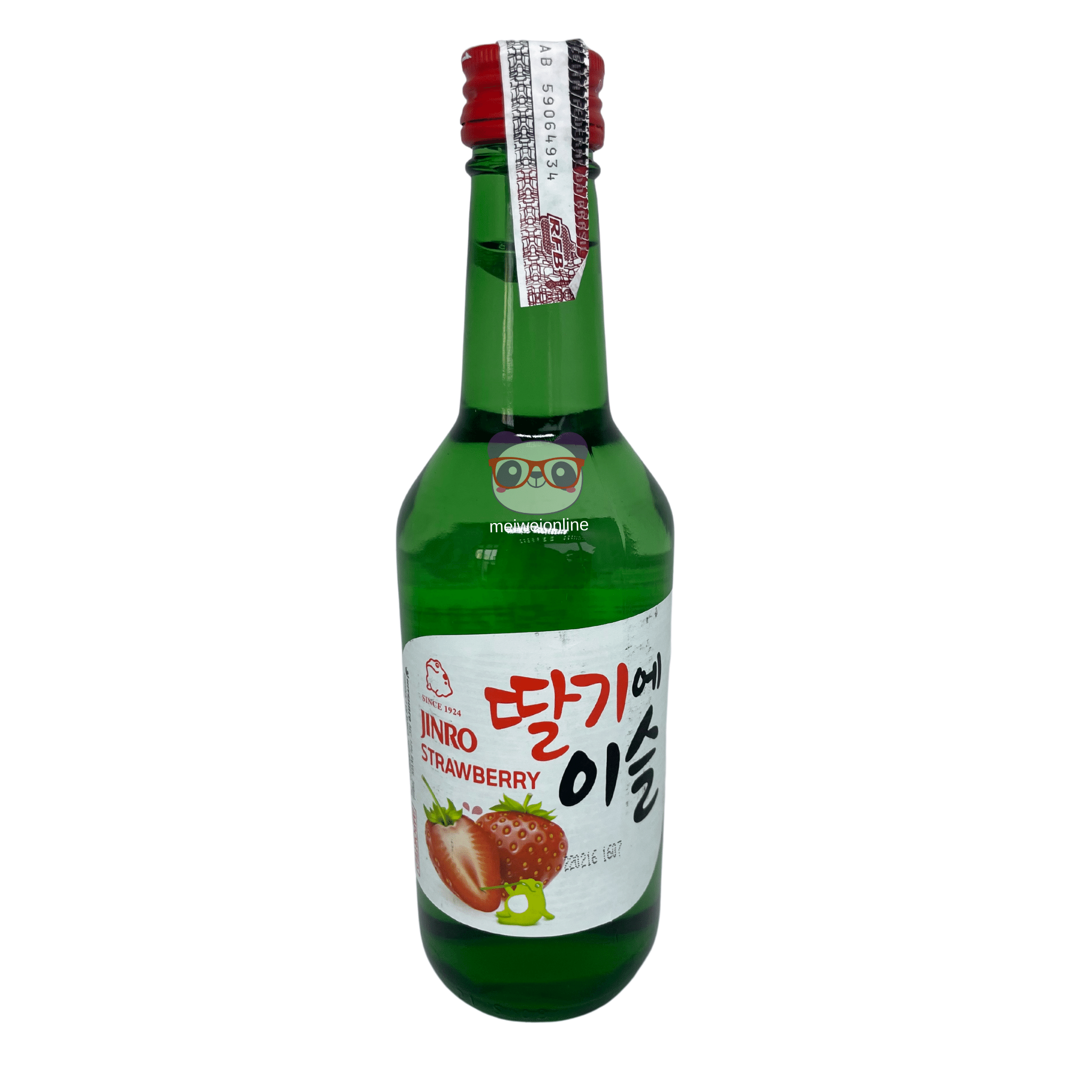 Soju sabor Morango - Strawberry - Jinro 360ML - Mei Wei